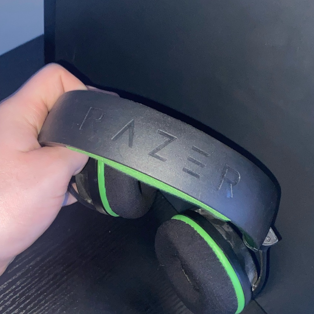 Razer Black and Green Gaming Headset